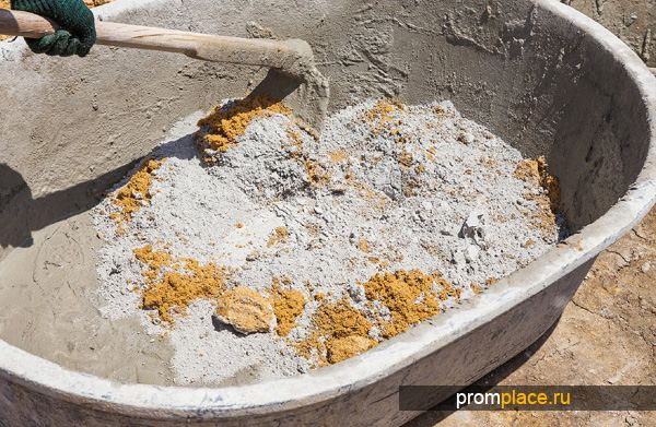 Песок для приготовления бетонного раствора