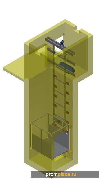 Грузовой подъёмник (лифт) на 2, 5 тонны, 2500 кг. Подъёмники для складских помещений г/п 2000-2500 кг.