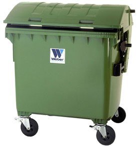 Евроконтейнеры для сбора отходов и мусора MGB 1100 литров - Контейнеры для ТБО марки Weber