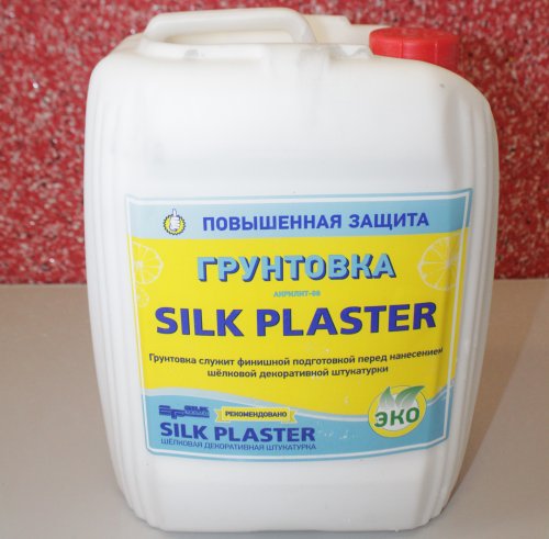 Грунтовка для жидких обоев silk plaster