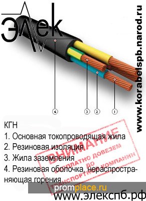 КГ, КГН, КГ-ХЛ (КГхл)  – продажа силового кабеля