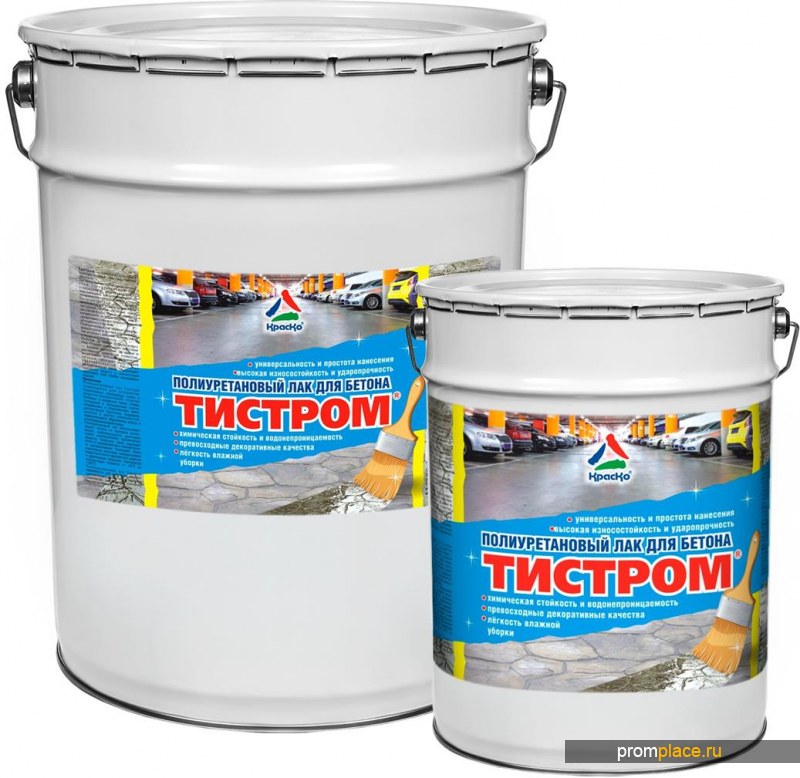 Тистром - полиуретановый лак для бетона
