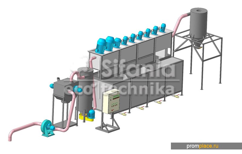 Модуль сухой промышленной очистки сыпучих полимеров МСО