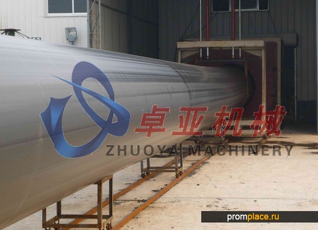 Экструзионная линия для
производства
противокоррозионных
теплозащитных труб из ПЭ
