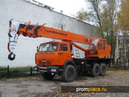 Автокран
УльяновецМКТ-25.1нашасси 
КАМАЗ-65115(длинастрелы29,2 м)