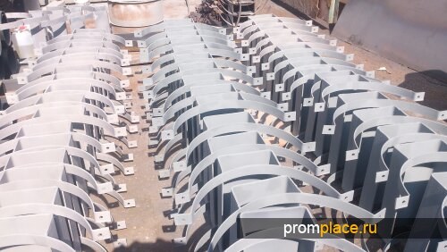 Опоры скользящие для труб в ППУ изоляции с ОДК.