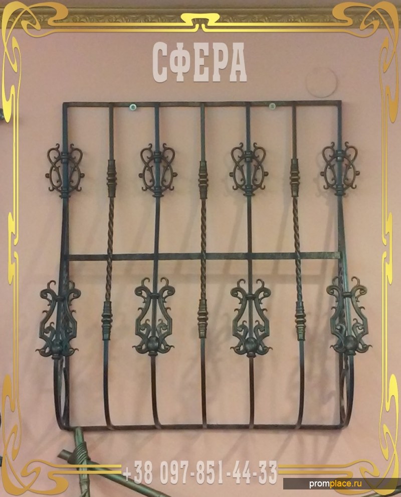 Металлические оконные решетки, изготовление и установка решеток на окна.