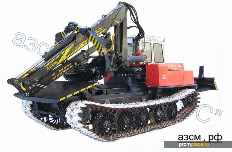 Гусеничный трелевочный бесчокерный трактор ЛП-18К с манипуляторной ...