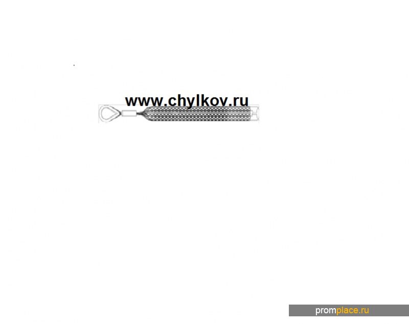 Тройной кабельный чулок для 3х кабелей, ⌀30-40мм, L=1250мм, 1 петля