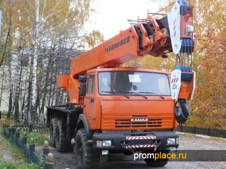 Автокран Ульяновец МКТ-25.3
нашасси  КАМАЗ-53228
(длинастрелы21,7 м)
