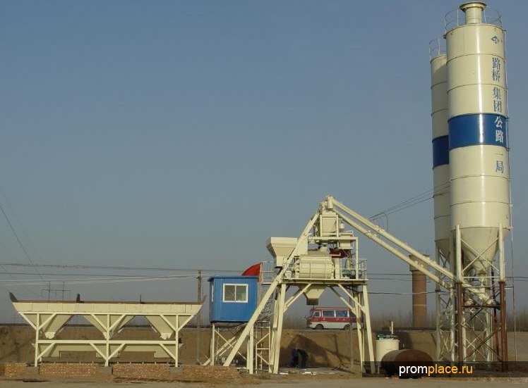 Продается новый бетонный завод  HZS35 с силосом 70 тонн