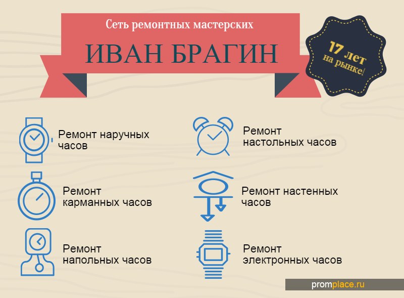 Ремонт часов в Москве