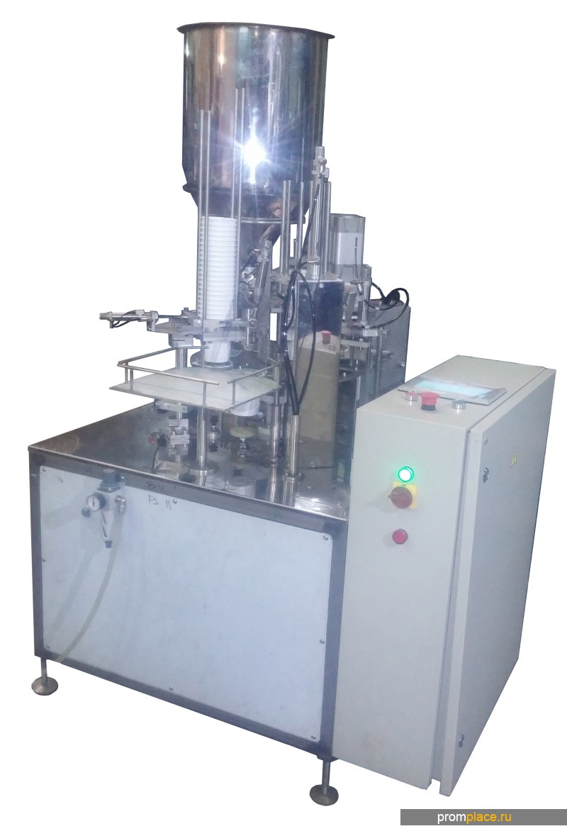 Фасовочное оборудование - автомат упаковки розлива фасовки в стаканов с запайкой фольгой АФ1500