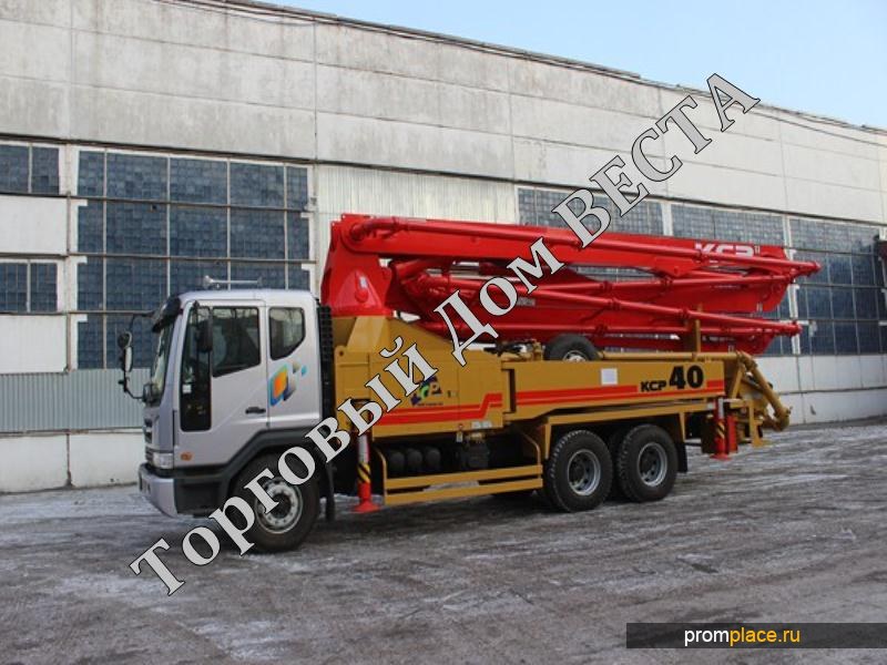 Автобетононасос KCP40ZX170(37.8м),на
базе грузовика DAEWOO NOVUS 16 тонн,
2014 года