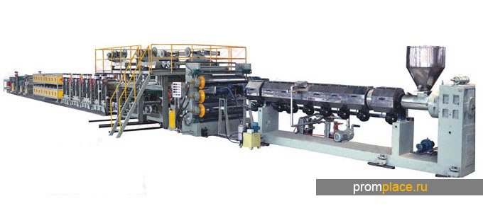 Экструзионная линия для
производства композитных,
полимерных
алюминиево-пластиковых листов