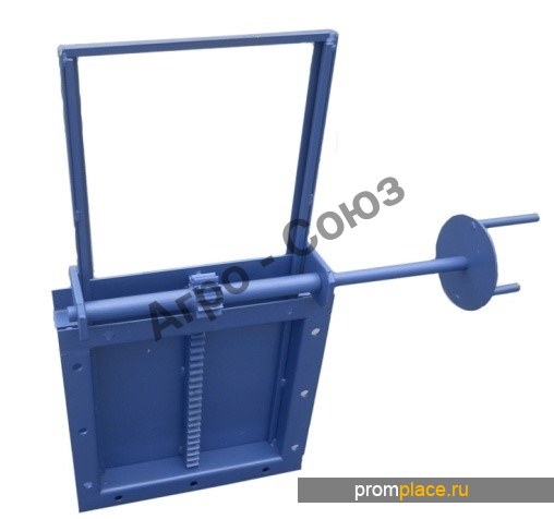 Задвижка реечная с эл. приводом ЭЗР и с ручным приводом ТЗР