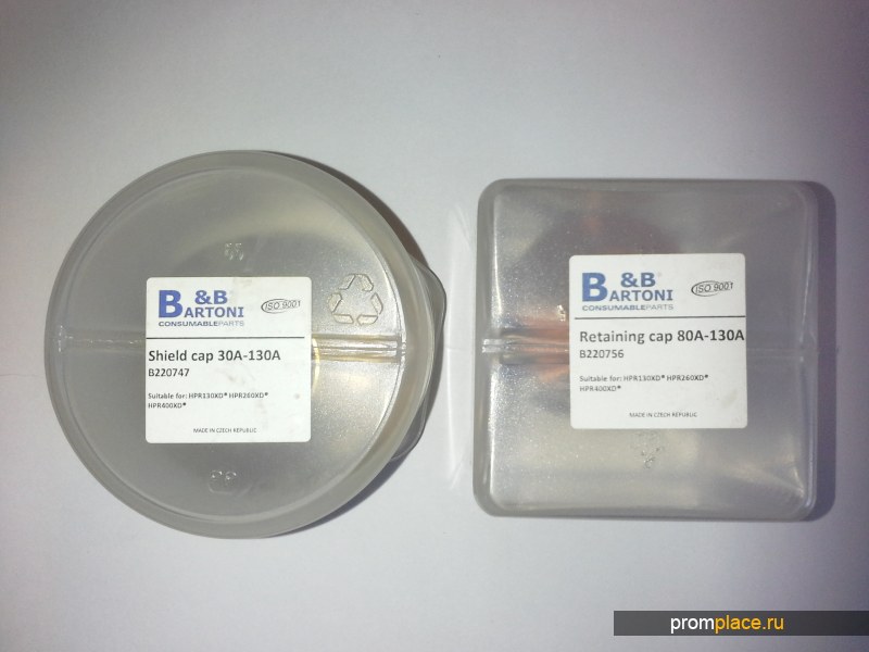 Продадим расходные материалыдля плазменной резки"B&Bartoni" HPR 130 260 400 XD.