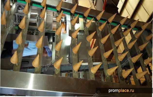 Автоматическая вафельных конус изделия оборудование Модель A (вафельные конусы пределах 145 мм в длину)