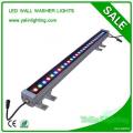 RGB светодиодные настенные светильники, наружное IP65 квадратное освещение стен для контура здания