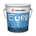 Краска ЕВРО 7  матовая латексная, выдерживает легкое
мытье, Тиккурила