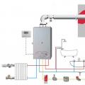 Принцип работы газового отопительного котла с двумя контурами